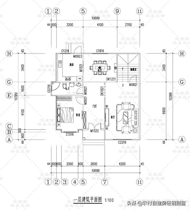 8套中式風格農村別墅設計圖，經濟舒適又好看