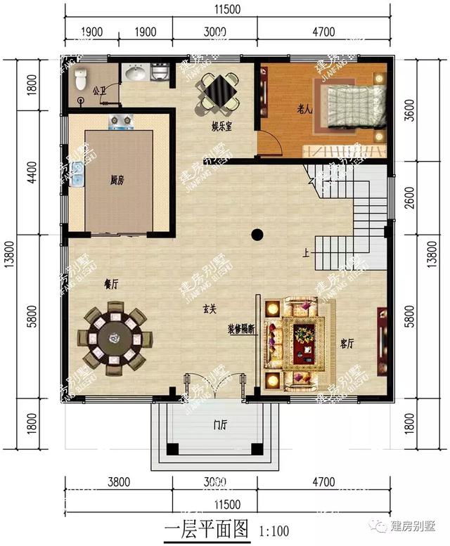 兩棟尺寸相近的四層農村別墅設計圖，戶型通透，都是好戶型