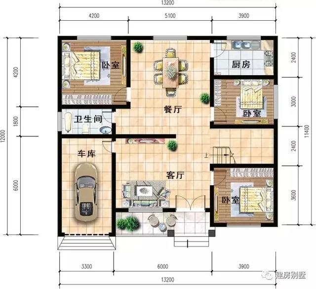 3棟一層自建房設計圖，造價經濟又實用，戶型通透