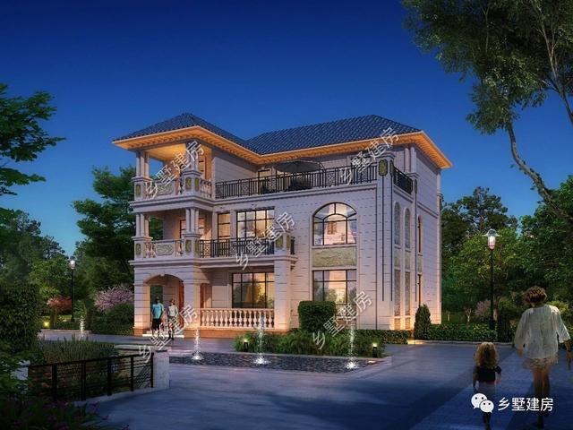 三層歐式別墅設(shè)計(jì)圖，在農(nóng)村蓋一棟養(yǎng)老生活樂逍遙