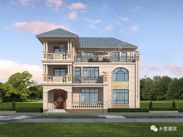 三層歐式別墅設(shè)計(jì)圖，在農(nóng)村蓋一棟養(yǎng)老生活樂逍遙