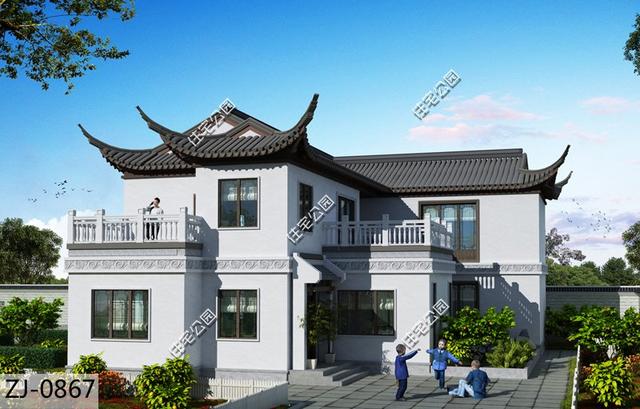 7款在農村超受歡迎的新中式別墅設計圖，在村里建一棟都能成為村里的焦點。