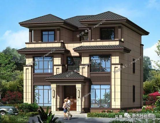 4款11×12米三層農村別墅，第2款比較普通，但是卻勝在經濟實用。