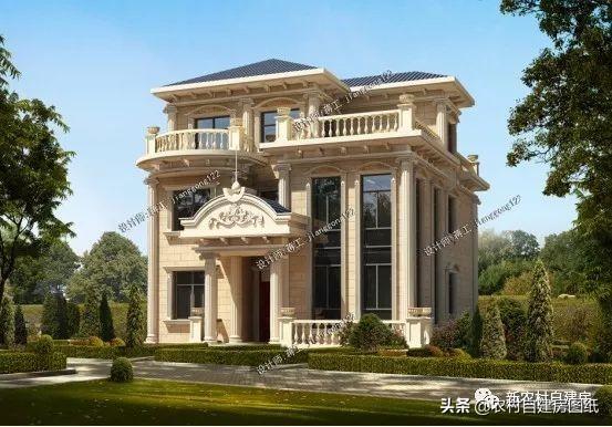 4款11×12米三層農村別墅，第2款比較普通，但是卻勝在經濟實用。