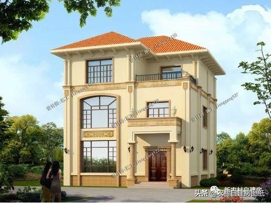 4款11×12米三層農村別墅，第2款比較普通，但是卻勝在經濟實用。