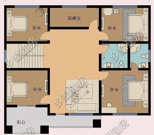 14x11米三層歐式自建房，大氣簡約而不失美觀，在村里建一棟，很氣派！