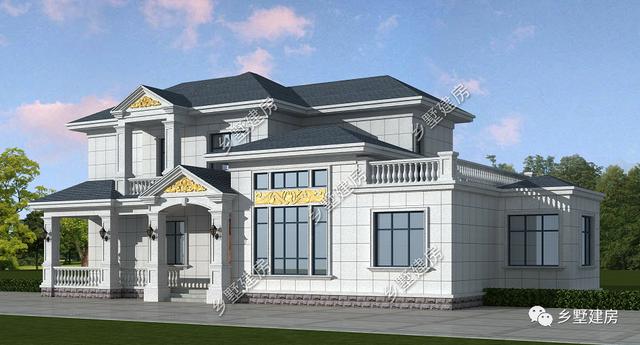 28萬農(nóng)村二層歐式別墅，低調(diào)奢華上檔次，農(nóng)村建房必不可少！