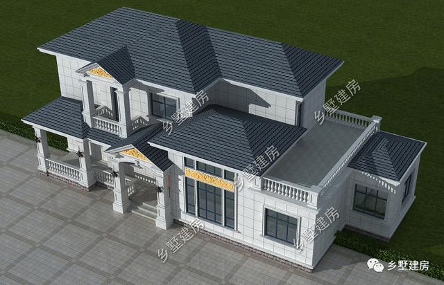 28萬農(nóng)村二層歐式別墅，低調(diào)奢華上檔次，農(nóng)村建房必不可少！