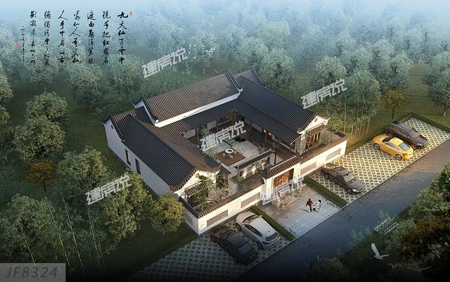 農村一層四合院別墅設計圖，單家獨院反而彌足珍貴！