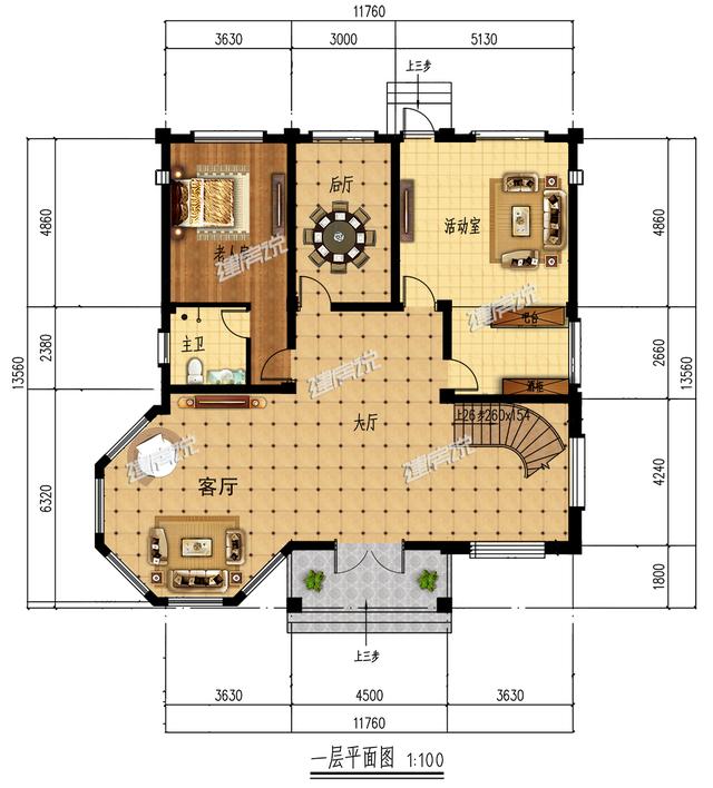 花60萬建的豪宅，在村里只能算是普通家庭，在村里還排不上名次。