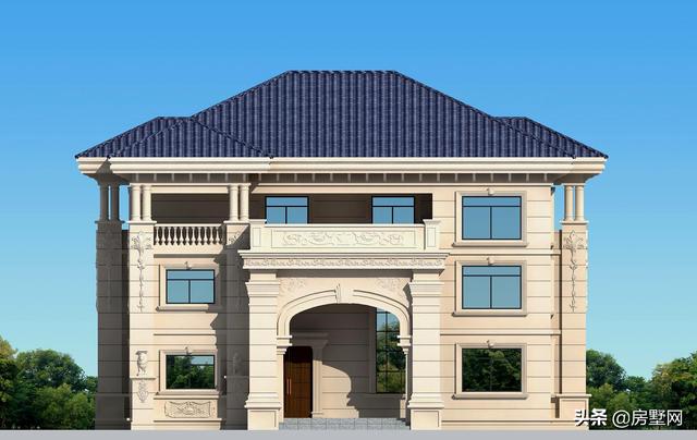 農(nóng)村三層歐式別墅設(shè)計圖，滿屏的華貴氣息，適合所有人的戶型，建造的效果比效果圖還要漂亮。