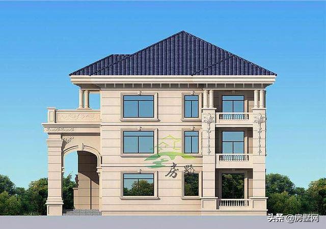 農(nóng)村三層歐式別墅設(shè)計圖，滿屏的華貴氣息，適合所有人的戶型，建造的效果比效果圖還要漂亮。