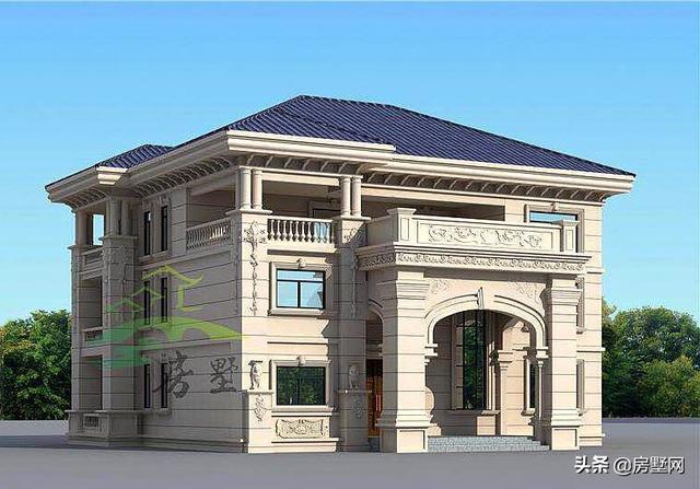 農(nóng)村三層歐式別墅設(shè)計圖，滿屏的華貴氣息，適合所有人的戶型，建造的效果比效果圖還要漂亮。