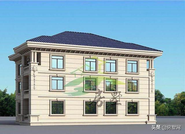 農(nóng)村三層歐式別墅設(shè)計圖，滿屏的華貴氣息，適合所有人的戶型，建造的效果比效果圖還要漂亮。