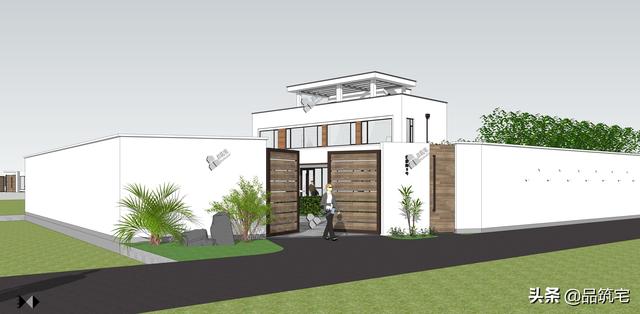 二層現代風格別墅，既舒適實用又簡潔耐看，全村第一棟，引領別墅新潮流！