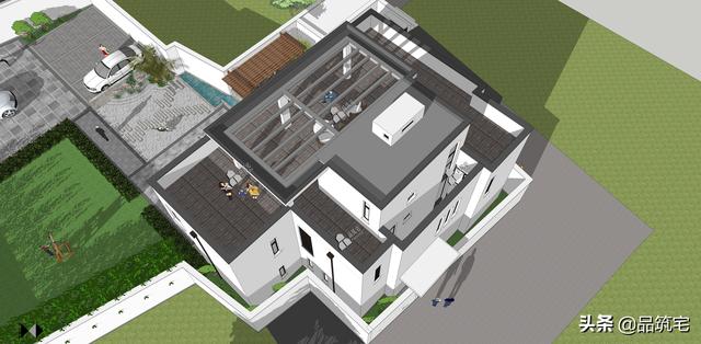 二層現代風格別墅，既舒適實用又簡潔耐看，全村第一棟，引領別墅新潮流！