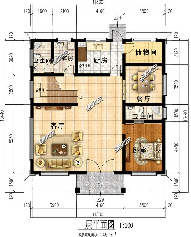 在農村建一棟美美的三層新中式別墅設計圖，一定是一道亮麗的風景線！
