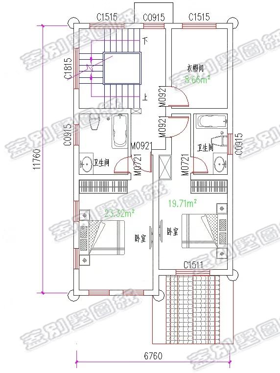 二層半三層農村別墅設計圖，占地僅80平，外觀豪華大氣，室內合理布局