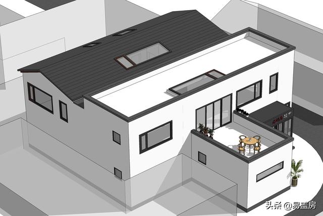 占地216平二層別墅設計圖，一層超市二層自住 單獨分區有儲存空間和車庫