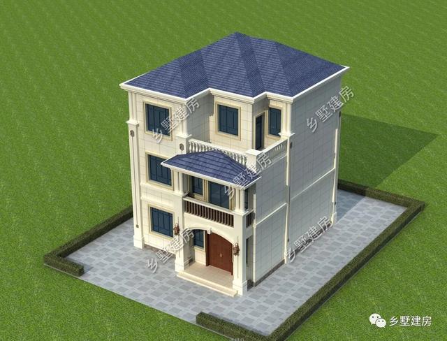 占地僅94平的農村三層歐式別墅，美觀大方，造價又低，看過的人沒有說不漂亮的！