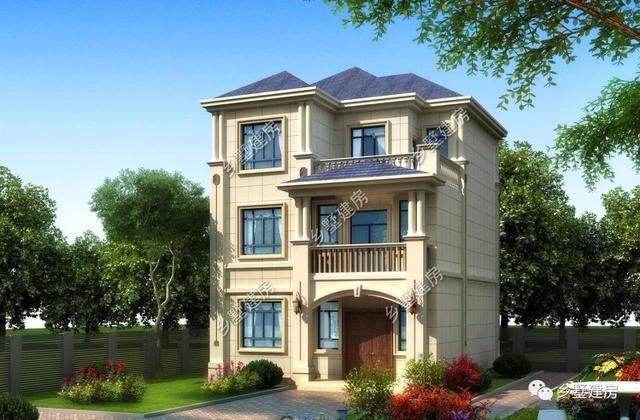 占地僅94平的農村三層歐式別墅，美觀大方，造價又低，看過的人沒有說不漂亮的！