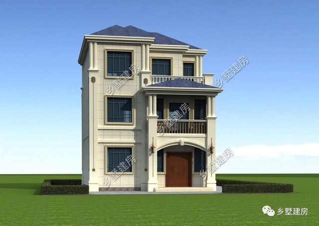 占地僅94平的農村三層歐式別墅，美觀大方，造價又低，看過的人沒有說不漂亮的！