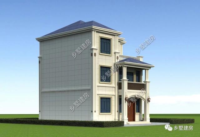 占地僅94平的農村三層歐式別墅，美觀大方，造價又低，看過的人沒有說不漂亮的！