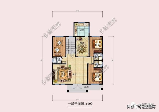 經典歐式二層別墅設計圖，外形獨特，造型美觀，農村生活想低調都不行！