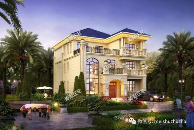 開間11米的三層別墅設計圖，帶有8間臥室和棋牌室，適合你嗎？