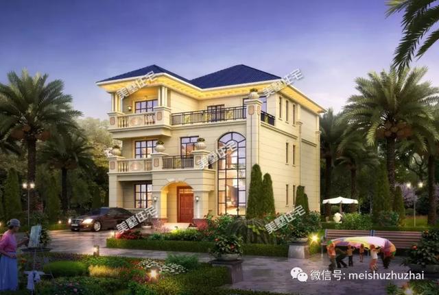 開間11米的三層別墅設計圖，帶有8間臥室和棋牌室，適合你嗎？