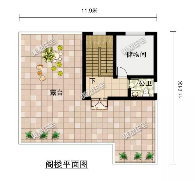占地127平平屋頂三層別墅，內配置10間臥室+廚房另建，享受愜意的鄉居生活。