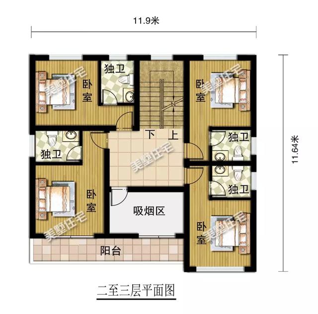 占地127平平屋頂三層別墅，內配置10間臥室+廚房另建，享受愜意的鄉居生活。