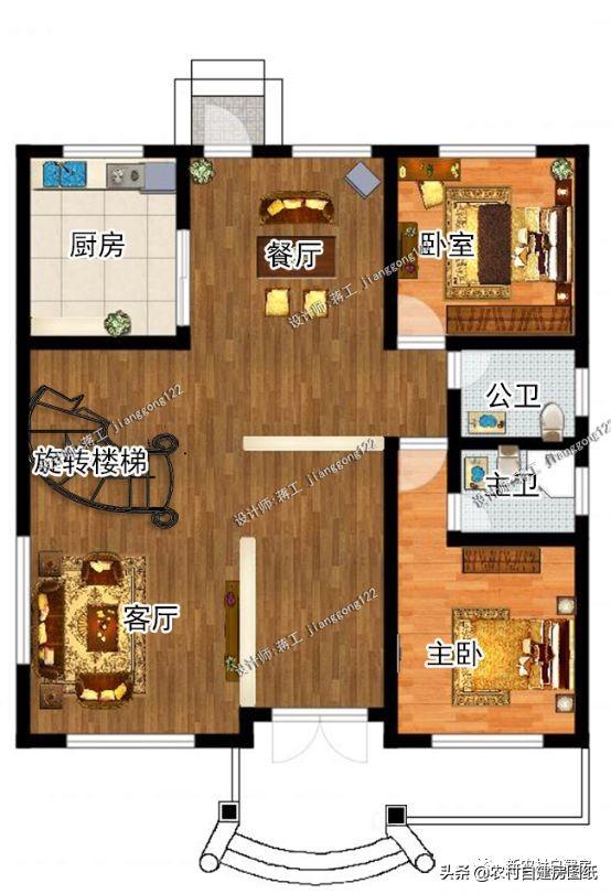 5棟美觀大氣的三層農村自建房，簡單易建，最后一棟屋頂亮了