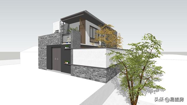 150平二層簡約現(xiàn)代別墅，外觀精致大氣，在北京30萬就能蓋成。