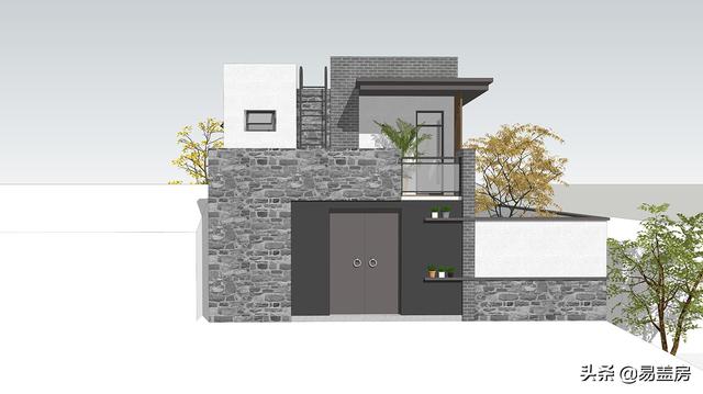 150平二層簡約現(xiàn)代別墅，外觀精致大氣，在北京30萬就能蓋成。