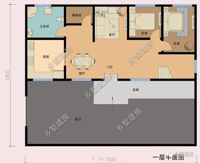 占地124平二層農(nóng)村小別墅設計圖，簡約而不簡單，造價還實惠，建上一棟面子十足！