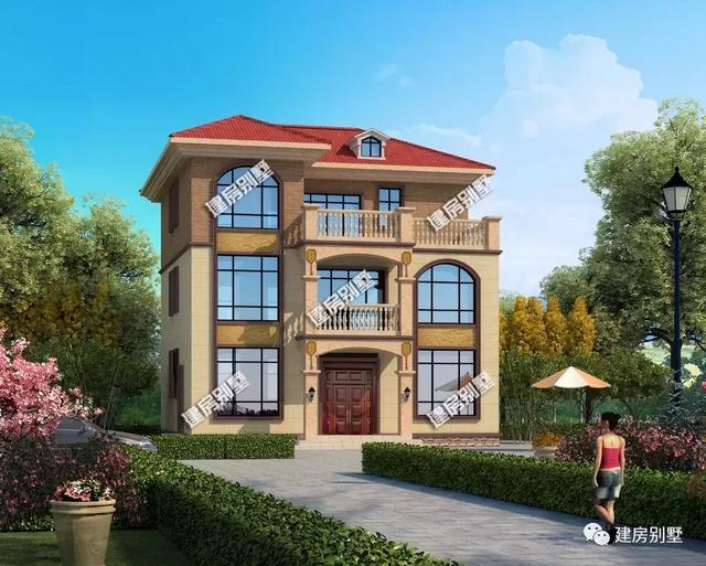 帶獨立廚房的兩套三層小樓設計圖，生活方便舒適，造價30來萬。