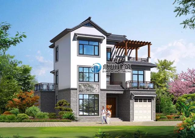 8套新穎帶露臺的別墅設計圖，外觀和布局來看都很滿足農村的生活需求