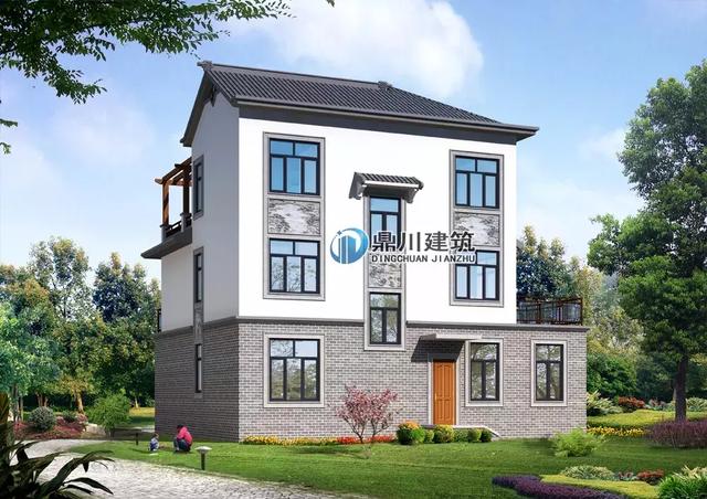 8套新穎帶露臺的別墅設計圖，外觀和布局來看都很滿足農村的生活需求