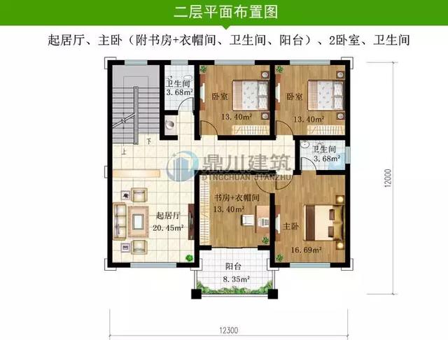8套新穎帶露臺的別墅設計圖，外觀和布局來看都很滿足農村的生活需求