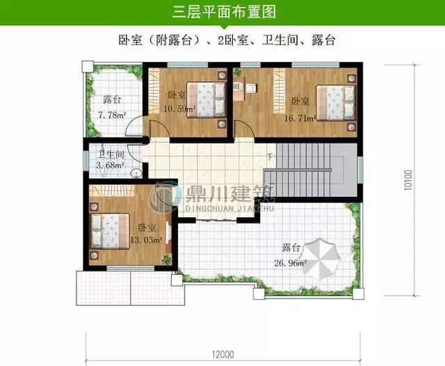 8套新穎帶露臺的別墅設計圖，外觀和布局來看都很滿足農村的生活需求