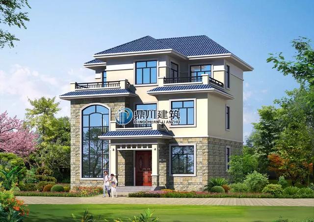 8套新穎帶露臺的別墅設計圖，外觀和布局來看都很滿足農村的生活需求