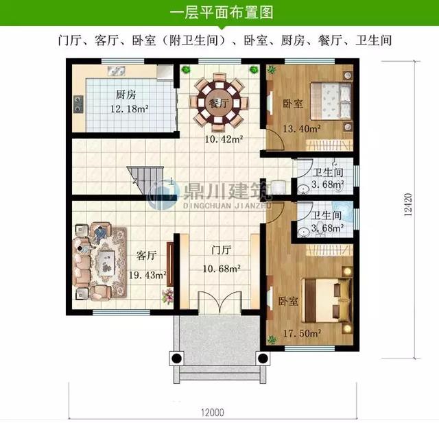 8套新穎帶露臺的別墅設計圖，外觀和布局來看都很滿足農村的生活需求