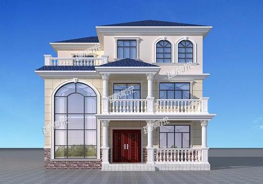 12x12.5米三層經典歐式別墅設計圖，在農村有這樣的房子，城里給房都不換。