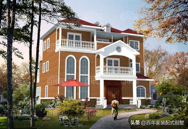 三層輕鋼別墅設計圖，30天建成讓左鄰右舍羨慕不已。