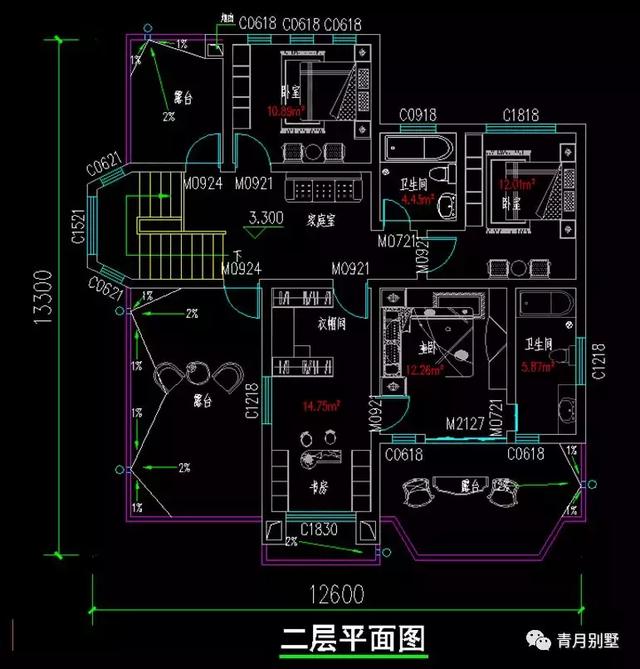 25萬農村二層現代時尚小樓設計圖，露臺精美大方，越看越喜歡。