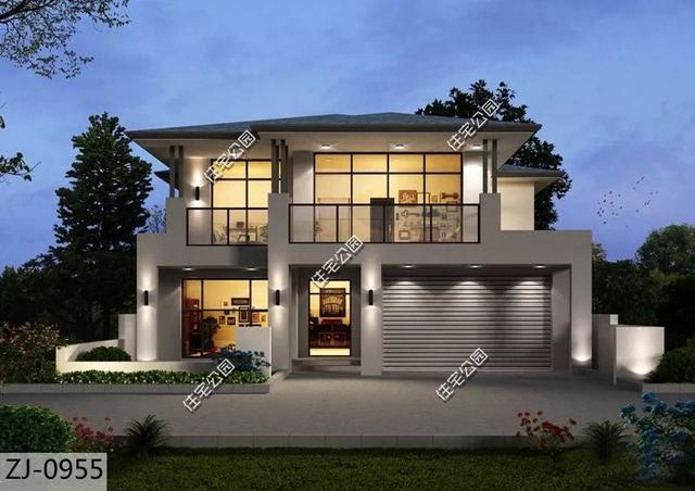 精選5款現(xiàn)代風別墅設計圖，簡約時尚，年輕人都搶著在村里建。