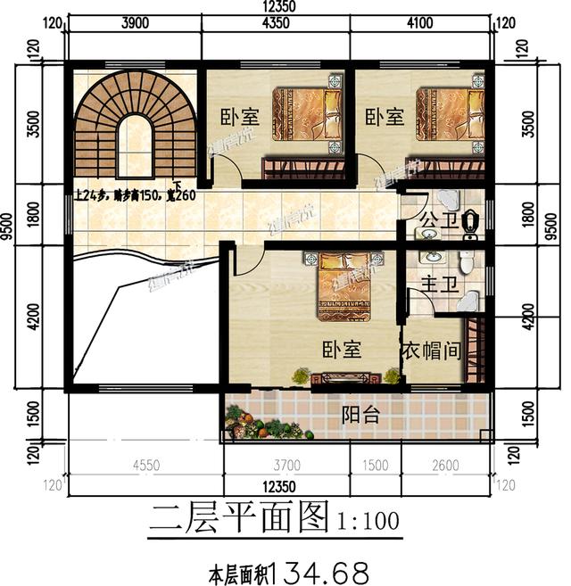 三層新中式別墅，雅致迷人，經濟實惠又很實用，一點也不比城里的差。