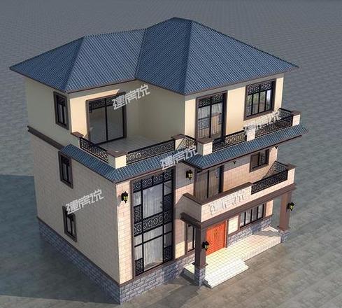 三層新中式別墅，雅致迷人，經濟實惠又很實用，一點也不比城里的差。