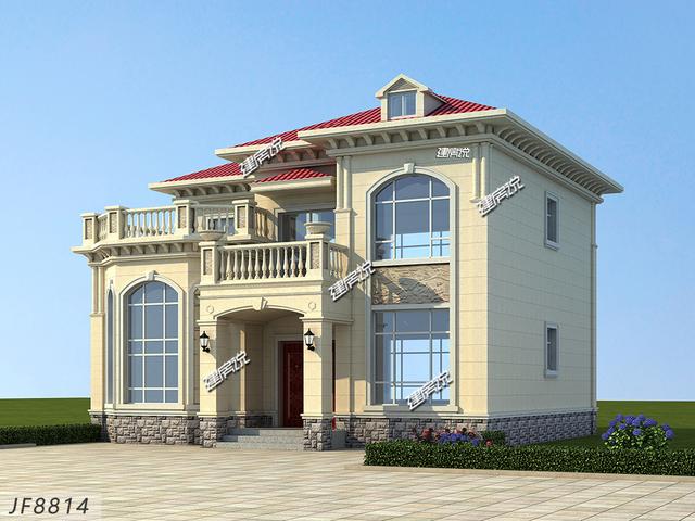 2026年新款二層歐式別墅，造型非常的漂亮，二三十萬建一棟，經濟實惠又體面！